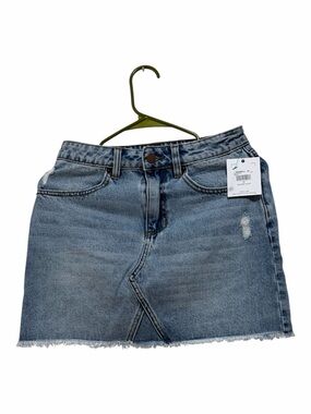 Denim Mini Skirt - Light Blue